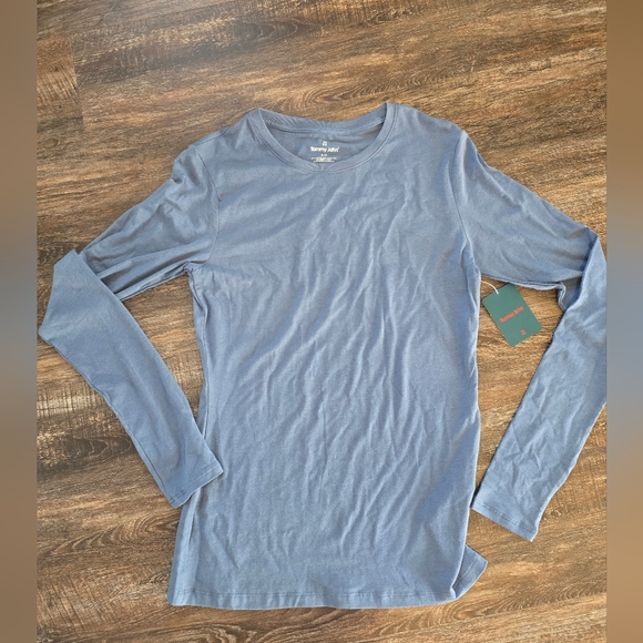 Tommy John Second Skin Long Sleeve Crew Tee Bering Sea Small NWT - Picture 4 of 5